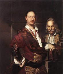 Doppio ritratto del conte Giovanni Secco Suardo con il suo servo 